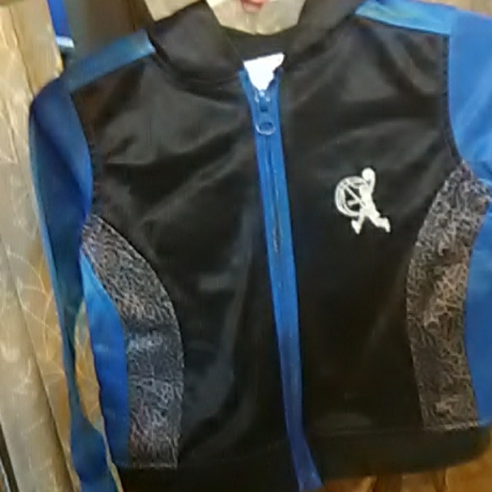 Jacket black and blue